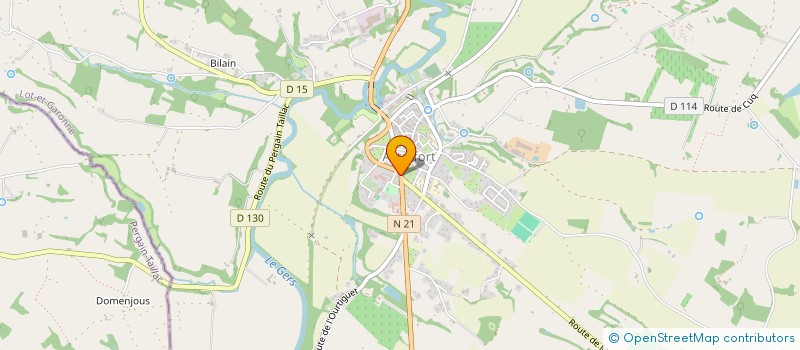 localisation de l'entreprise SCI M.P.B.  ASTAFFORT