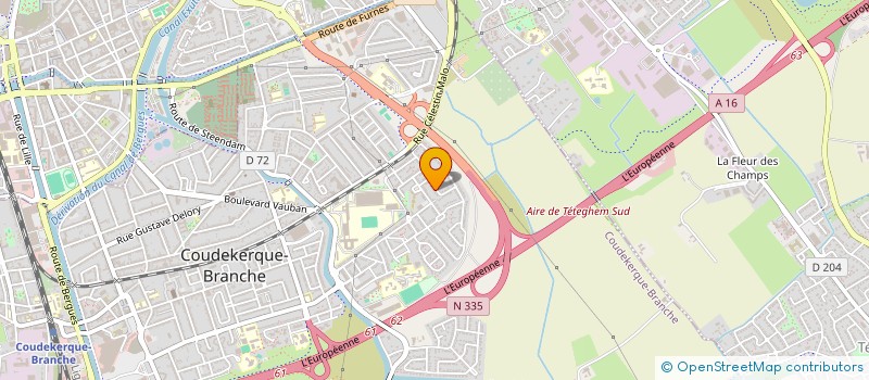 localisation de l'entreprise SCI M.P.E.C.  COUDEKERQUE-BRANCHE