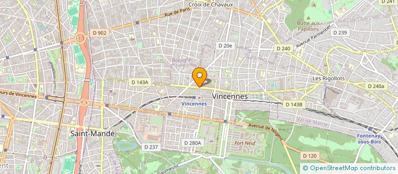localisation de l'entreprise SCI M P E S à VINCENNES