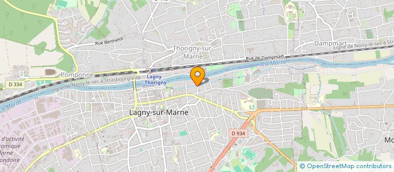 localisation de l'entreprise SCI M P M  LAGNY-SUR-MARNE