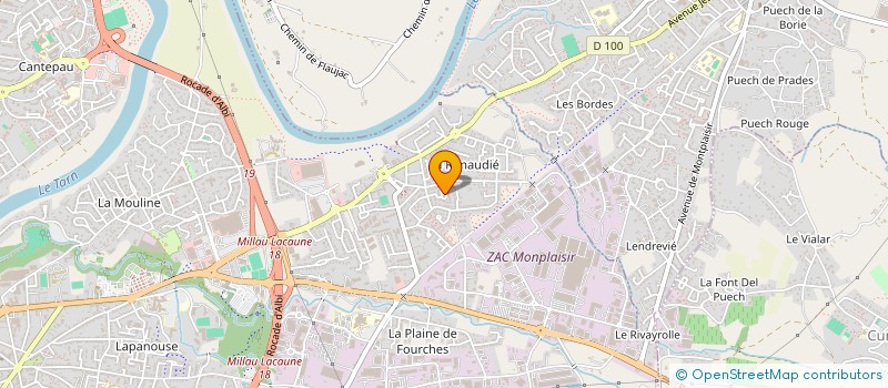 localisation de l'entreprise SCI M.P.M. à ALBI