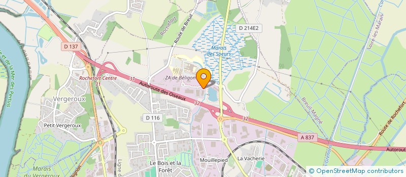 localisation de l'entreprise SCI M.P.M.  ROCHEFORT