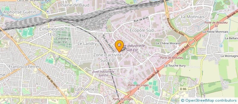 localisation de l'entreprise SCI M.P.O.V IMMOBILIER  RENNES