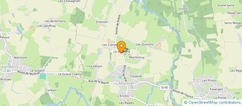 localisation de l'entreprise SCI M.P.P.E  MONTCET