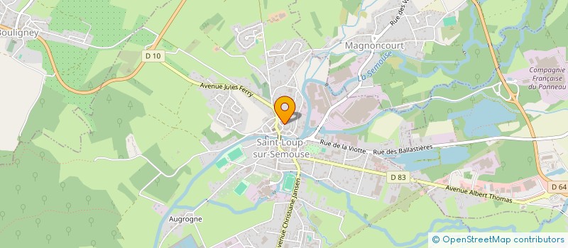 localisation de l'entreprise SCI M.P.S.  SAINT-LOUP-SUR-SEMOUSE