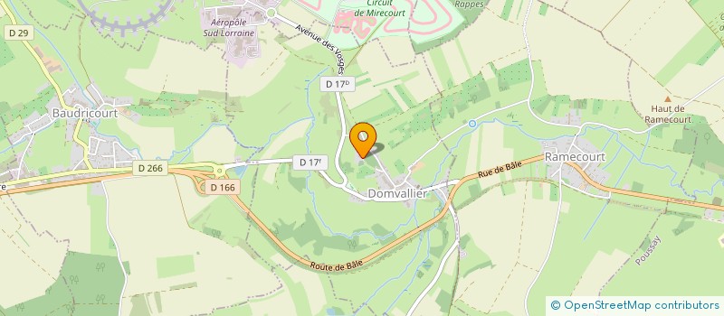 localisation de l'entreprise SCI M.R.  DOMVALLIER