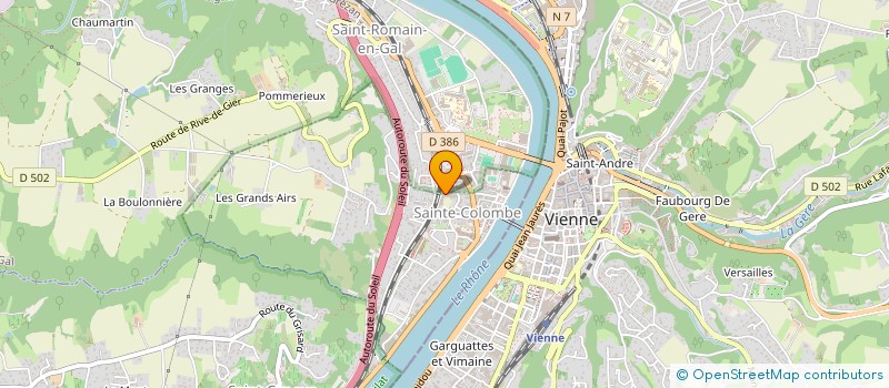 localisation de l'entreprise SCI M.R.  SAINTE-COLOMBE