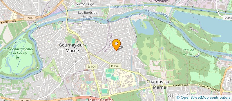 localisation de l'entreprise SCI M.R  CHAMPS-SUR-MARNE