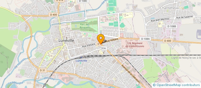 localisation de l'entreprise SCI M&R IMMO  LUNEVILLE