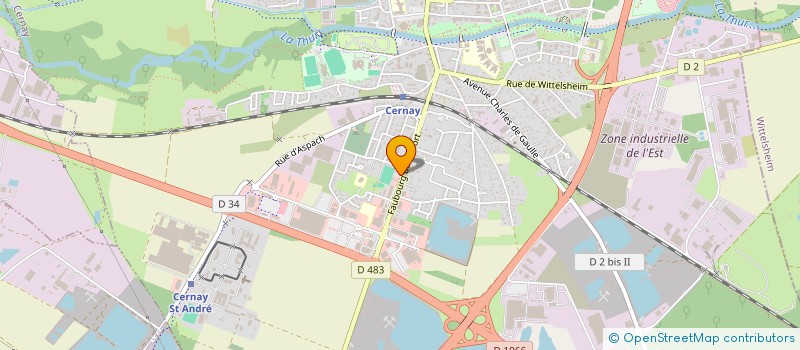 localisation de l'entreprise SCI M.R.S.  CERNAY