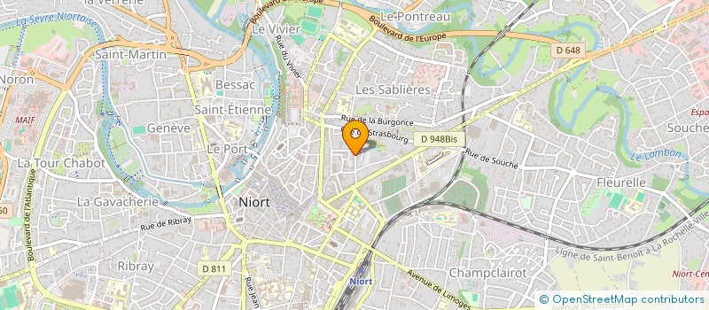 localisation de l'entreprise SCI M.R.T.  NIORT
