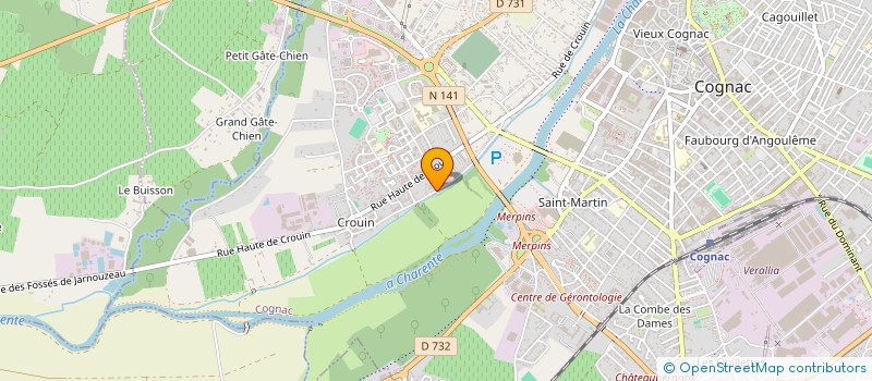 localisation de l'entreprise SCI M.R.T.D. à COGNAC