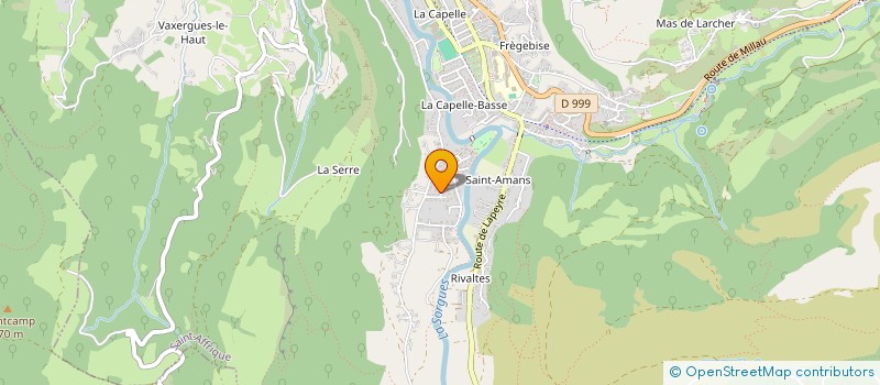 localisation de l'entreprise SCI M.RIVALS  SAINT-AFFRIQUE