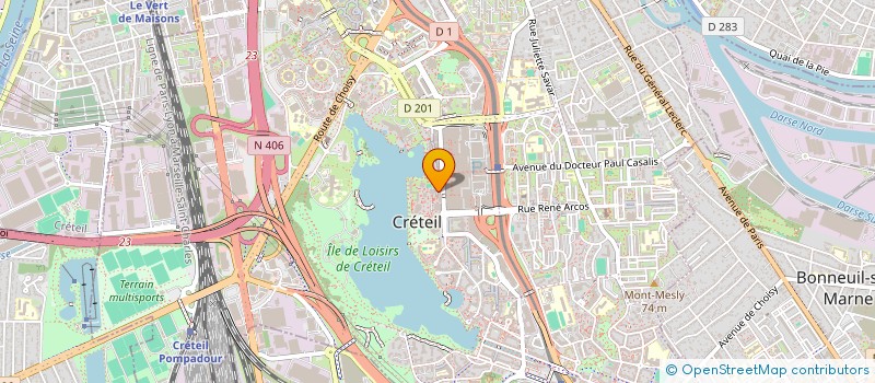 localisation de l'entreprise SCI M S à CRETEIL