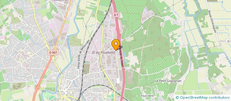 localisation de l'entreprise SCI M & S  SORGUES