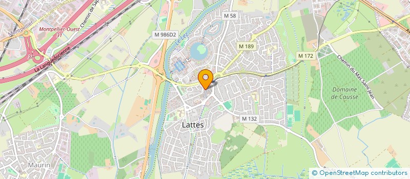 localisation de l'entreprise SCI M.S à LATTES