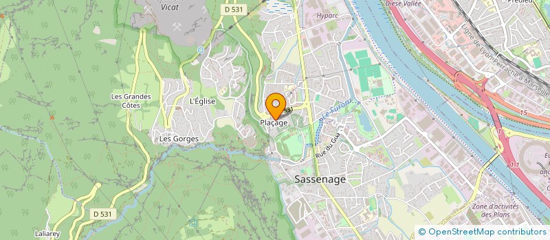 localisation de l'entreprise SCI M&S  SASSENAGE