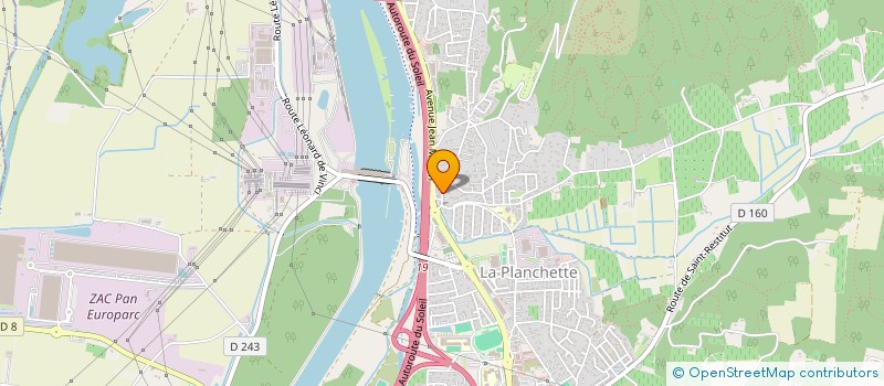 localisation de l'entreprise SCI M&S  BOLLENE