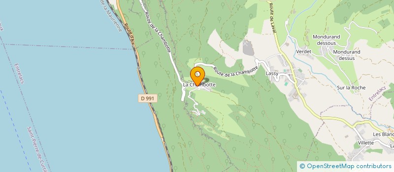 localisation de l'entreprise SCI M.S.G. IMMOBILIER  ENTRELACS