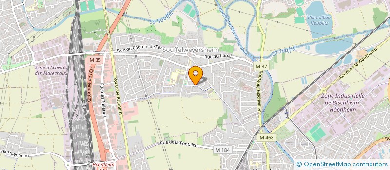 localisation de l'entreprise SCI M.S.J.  SOUFFELWEYERSHEIM