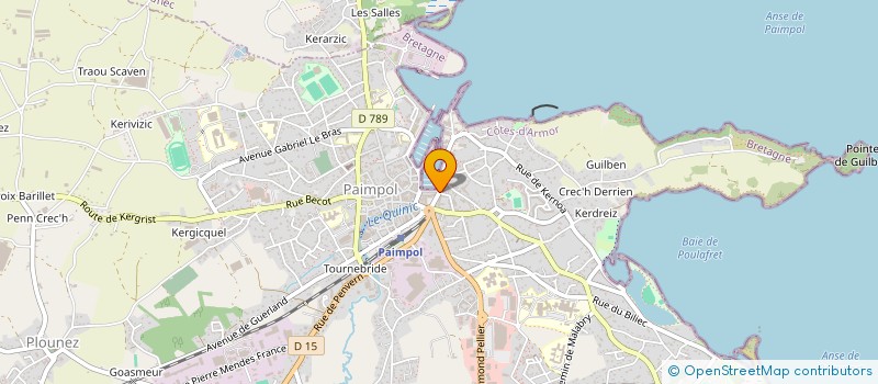 localisation de l'entreprise SCI M.S.M.2.  PAIMPOL