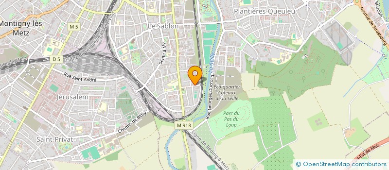 localisation de l'entreprise SCI M S R  METZ