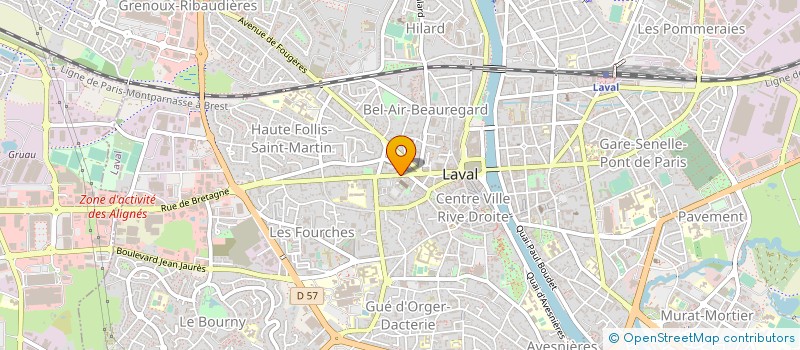 localisation de l'entreprise SCI M T à LAVAL