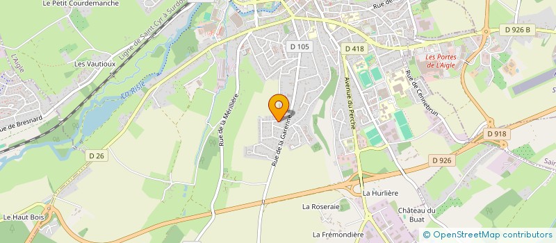 localisation de l'entreprise SCI M.T. à L'AIGLE
