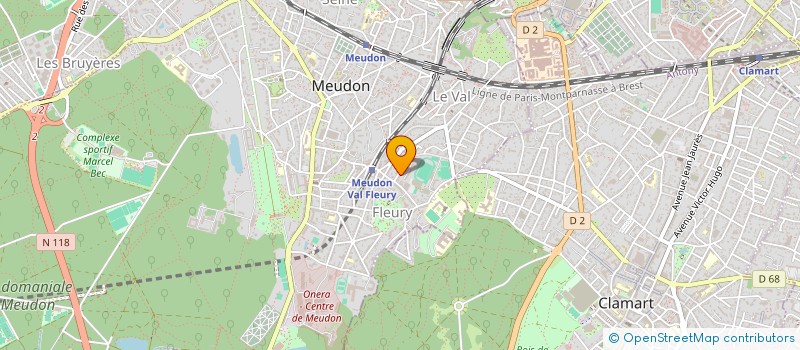 localisation de l'entreprise SCI M & T à MEUDON