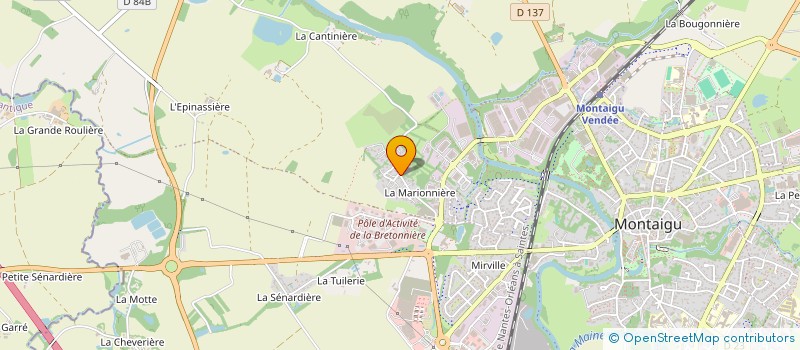 localisation de l'entreprise SCI M.T.B.F. à MONTAIGU-VENDEE