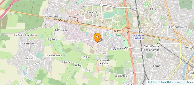 localisation de l'entreprise SCI M. T BELLEVUE  LA FLECHE