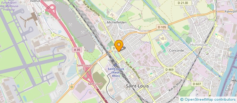 localisation de l'entreprise SCI M.T.C.R.  SAINT-LOUIS