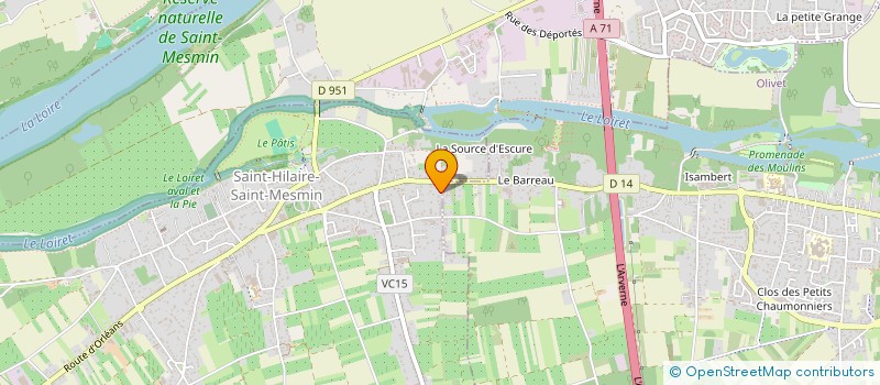 localisation de l'entreprise SCI M.T.D.  SAINT-HILAIRE-SAINT-MESMIN