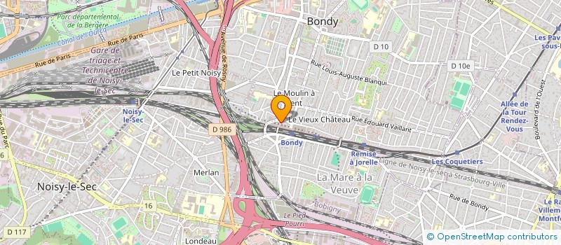 localisation de l'entreprise SCI M T H  BONDY