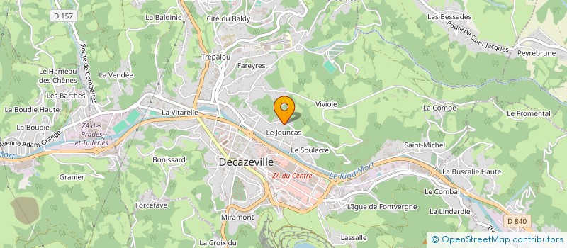 localisation de l'entreprise SCI M.T.J  DECAZEVILLE