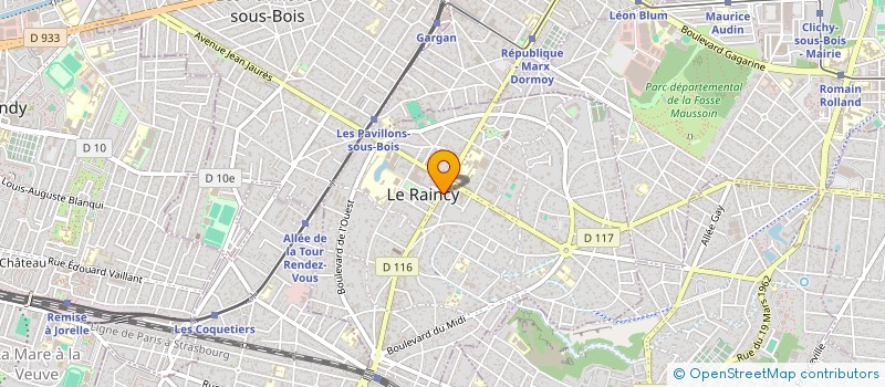 localisation de l'entreprise SCI M.T.J.P.  LE RAINCY