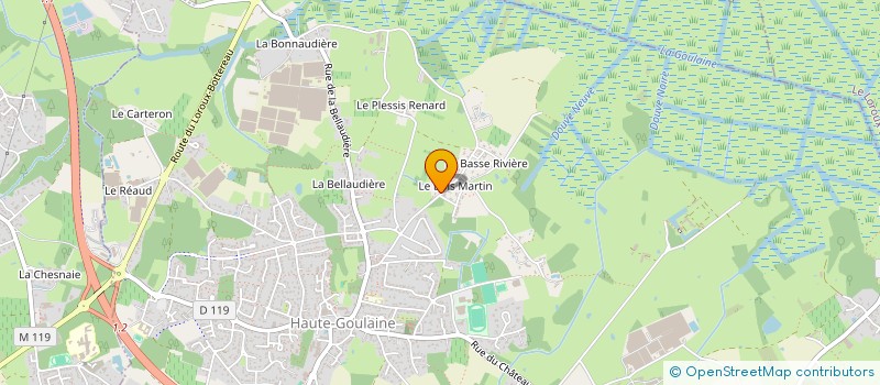 localisation de l'entreprise SCI M.T. LOIRE  HAUTE-GOULAINE