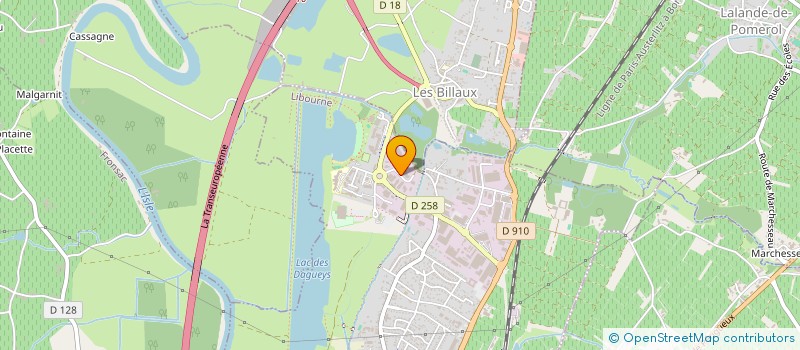 localisation de l'entreprise SCI M.T.P.A.N CHARGE  LIBOURNE