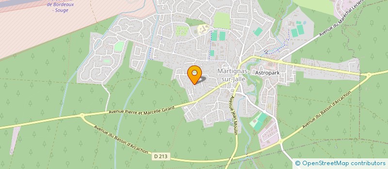 localisation de l'entreprise SCI M.T.P. DU HAURAT  MARTIGNAS-SUR-JALLE