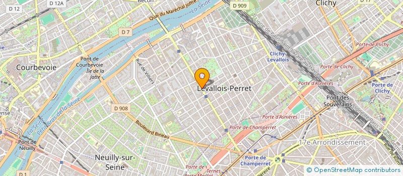 localisation de l'entreprise SCI M.T.S. à LEVALLOIS-PERRET