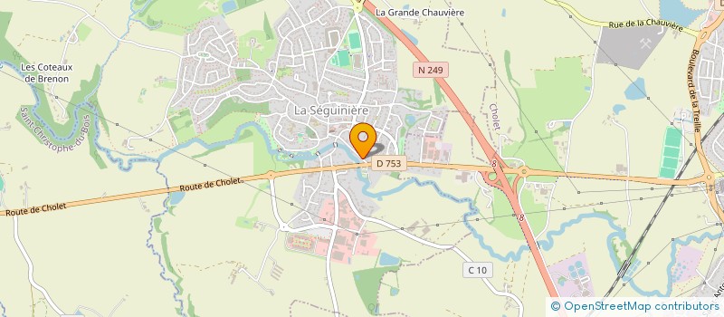 localisation de l'entreprise SCI M T S à CHOLET