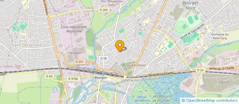 localisation de l'entreprise SCI M.T.V.  BOURGES