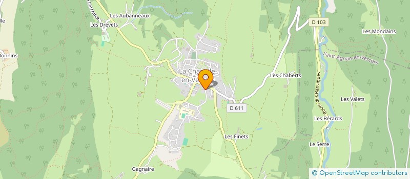 localisation de l'entreprise SCI M V à LA CHAPELLE-EN-VERCORS