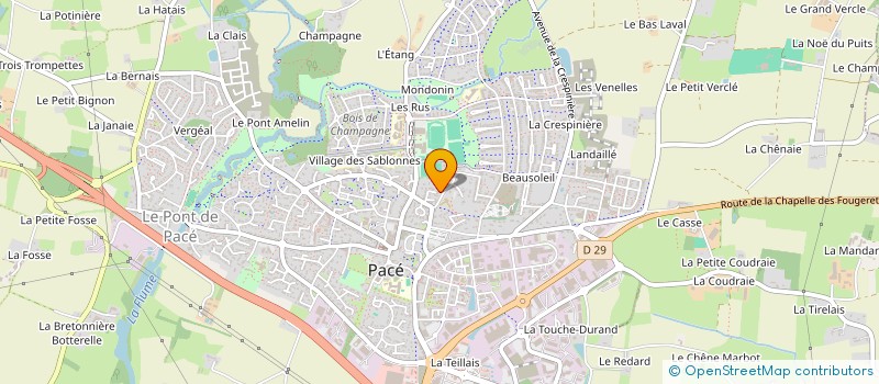 localisation de l'entreprise SCI M&V à PACE