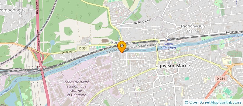 localisation de l'entreprise SCI M.V  LAGNY-SUR-MARNE