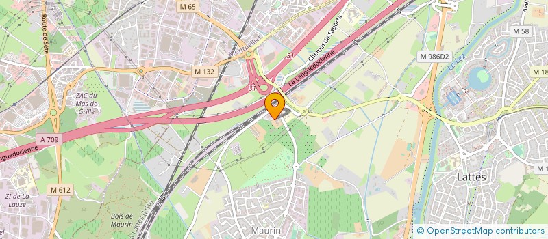 localisation de l'entreprise SCI M.V.BAIL à LATTES