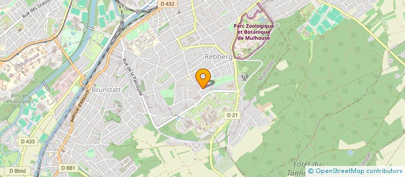 localisation de l'entreprise SCI M.V. INVESTISSEMENTS  MULHOUSE