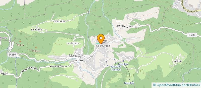 localisation de l'entreprise SCI M.V.N.  MONT-SAXONNEX