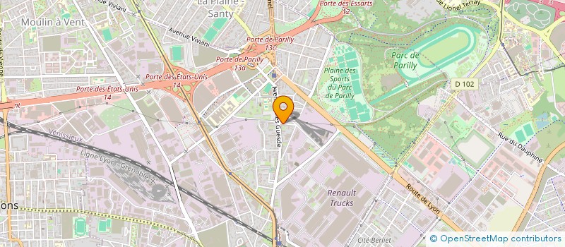 localisation de l'entreprise SCI M.V.R.  VENISSIEUX