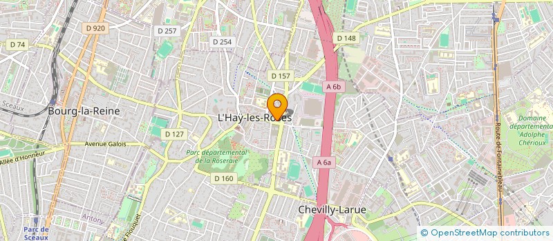 localisation de l'entreprise SCI M.VERGNAUD  L'HAY-LES-ROSES